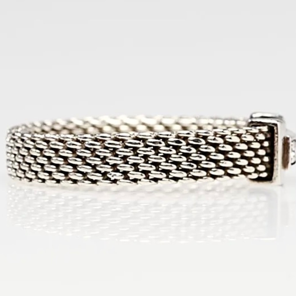 Tiffany& Co. Sommerset Sterling Silver Diamond Ring - Picture 3 of 8